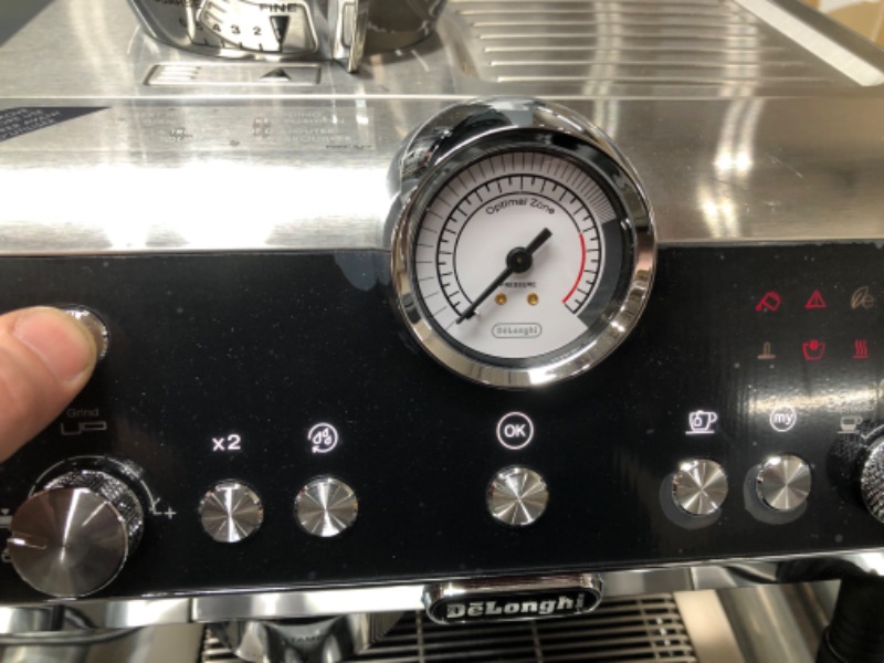 Photo 5 of De'Longhi La Specialista Espresso Machine with Sensor Grinder, Dual Heating System, Advanced Latte System & Hot Water Spout for Americano Coffee or Tea, Stainless Steel, EC9335M
