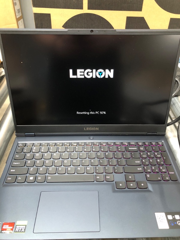 Photo 2 of Lenovo - Legion 5 - Gaming Laptop - 15.6" FHD Display - AMD Ryzen 7 5800H - 16GB RAM - 512GB Storage - NVIDIA GeForce RTX 3050Ti - Windows 11 Home - Phantom Blue
