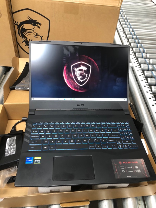 Photo 2 of MSI Pulse GL66 Gaming Laptop: 15.6" 144Hz FHD 1080p Display, Intel Core i7-11800H, NVIDIA GeForce RTX 3070, 16GB, 512GB SSD, Win10, Black (11UGK-001)
