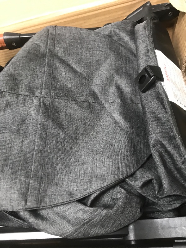 Photo 4 of Lightweight Travel Stroller - Compact Umbrella Stroller for Airplane, One-Hand Folding Baby Stroller, Newborn Infant Stroller w/Adjustable Backrest/Footrest/Canopy/T-Shaped Bumper (Black)
