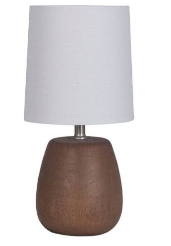 Photo 1 of 2 pack - Polyresin Wood Accent Lamp - Threshold™

