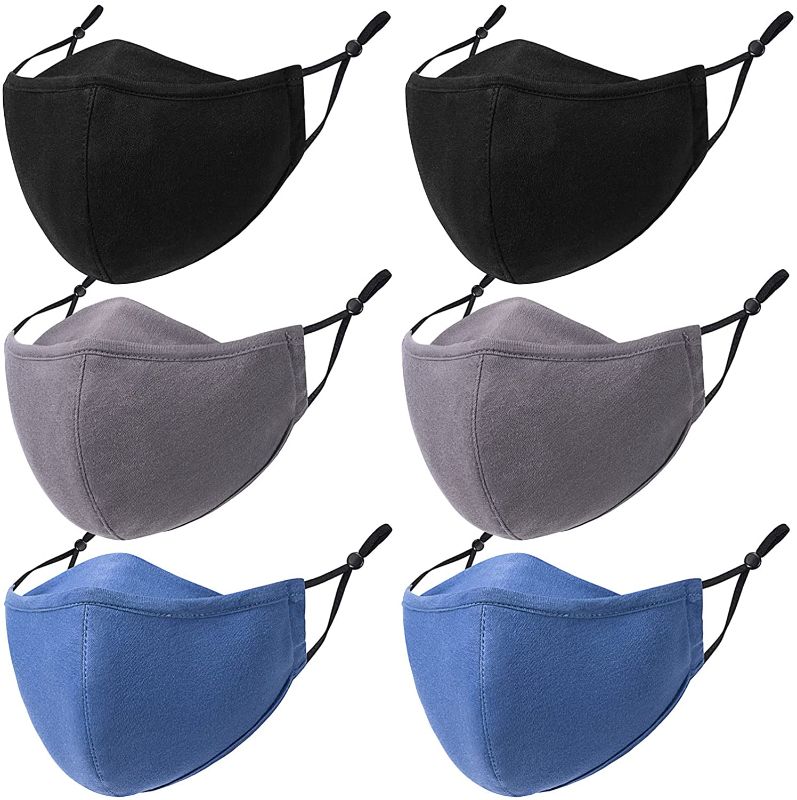 Photo 1 of KUPRO Cloth Face Mask Washable Reusable,Comfortable Breathable Fabric Face Masks/6 pack
