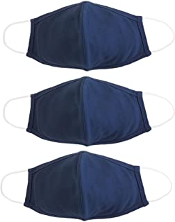 Photo 1 of EnerPlex EXTREME Comfort XL 3-Ply Navy Blue Face Mask Reusable - Breathable Comfort, Fully Machine Washable, Extra Large Navy Blue Face Masks XL (3-Pack) - Navy
