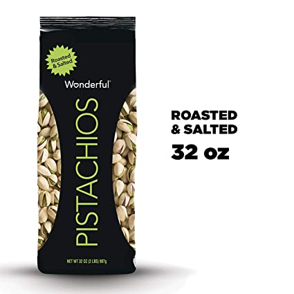 Photo 1 of ** EXPIRES JAN2023, NON REFUNDABLE** Wonderful Pistachios, Roasted and Salted Nuts, 32 Ounce
SET OF 2