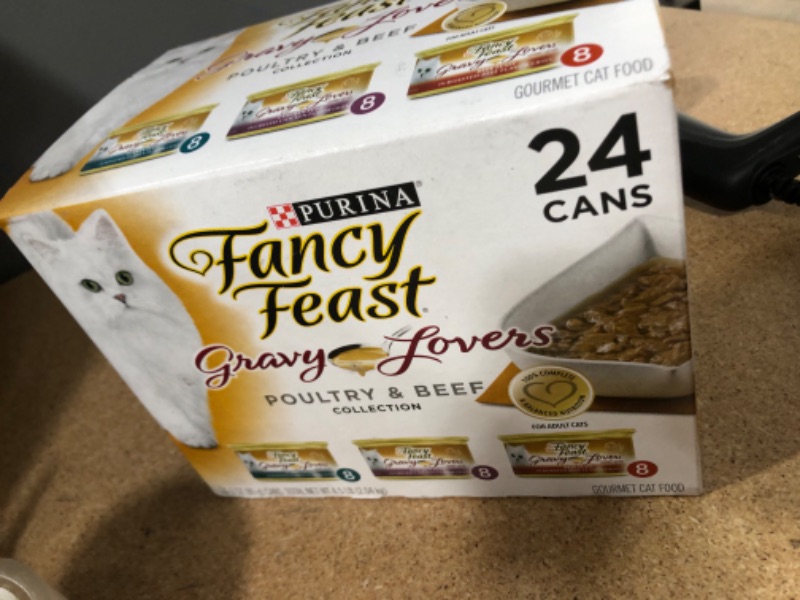 Photo 2 of **EXPIRES  FEB2024** NOT REFUNDABLE Purina Fancy Feast Gravy Wet Cat Food Variety Pack, Gravy Lovers Poultry & Beef Feast Collection - (24) 3 oz. Cans
