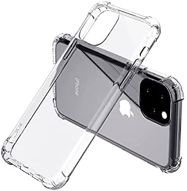 Photo 1 of Pomufa Clear Case for iPhone 13 2021,Shockproof 360 Full Body Protection Hard Shell + 4 Corners Soft TPU Rubber Cover Bumper 6.1 inches - Clear
