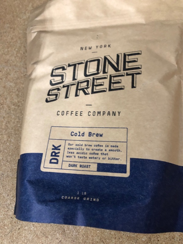 Photo 2 of **EXPIRES JUN23/2022 NOT REFUNDABLE** Stone Street Cold Brew Coffee, Strong & Smooth Blend, Low Acid, 100% Arabica, Gourmet Coffee, Coarse Ground, Dark Roast, Colombian Single Origin, 1 LB
