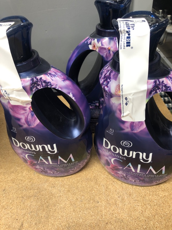 Photo 2 of **SET OF 3** DOWNY Infusions Liquid Fabric Softener, Calm, Lavender & Vanilla Bean, 56 fl oz
