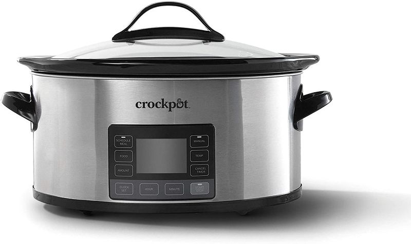 Photo 1 of  Crock-pot 2137020 MyTime Technology, 6-Quart Programmable Slow Cooker, Stainless Steel