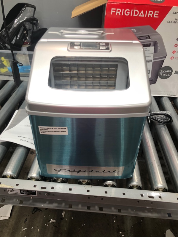 Photo 1 of FRIGIDAIRE EFIC452-SS 40 Lbs Extra Large Clear Maker, Stainless Steel, Makes Square Ice