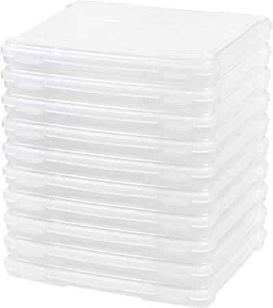 Photo 1 of IRIS USA, Inc. IRIS Slim Portable Project Case, 10 Pack, Clear 12"x11" *Minor Damages*