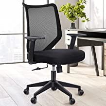 Photo 1 of Etasker Ergonomic Office Chair Home: Mesh Desk Chair with Adjustable Arms - Mid Back Computer Chairs for Women Adults - Swivel Task Chair Comfortable for Home Office (Black)
** minor scratches.. used... maybe missing some hardware