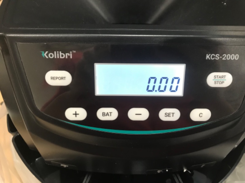 Photo 4 of Kolibri KCS-2000 Professional USD Coin Counter, Sorter and Wrapper/Roller, 220 Coins/min, LED Display with Full Report, Batch Feature – Included 5 Coin Bins & Tubes
