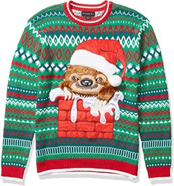 Photo 1 of Blizzard Bay Men's Ugly Christmas Sweater Sloths-XL 
