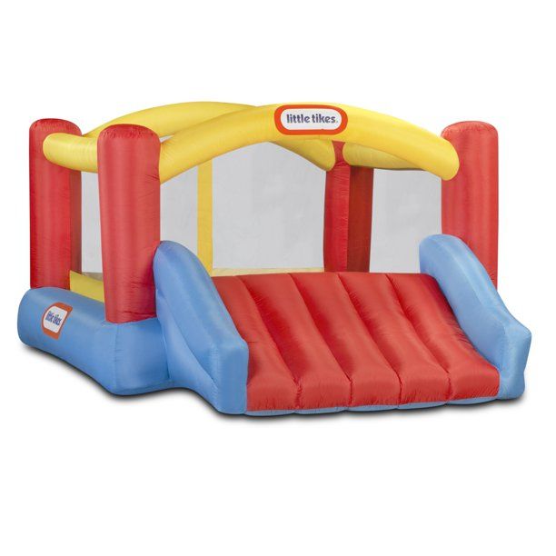 Photo 1 of Little Tikes Jump 'n Slide 9'x12' Inflatable Bouncer, Inflatable Bounce House with Slide and Blower, Multicolor- Indoor Outdoor Toy for Kids Girls Boys Ages 3 4 5+
