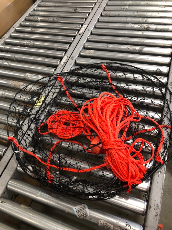 Photo 4 of 2 Pack of KUFA Sports Vinyl Coated Steel Ring Crab Trap (Size:ø30) with 50' Rope CT90x2