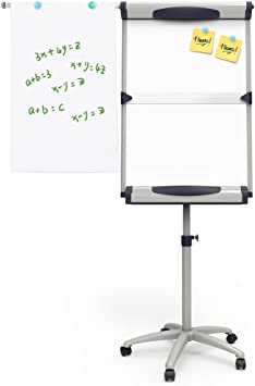 Photo 1 of USED: VIZ-PRO Dolphin Magnetic Mobile Whiteboard/Flipchart Easel, 28 X 40 Inches
