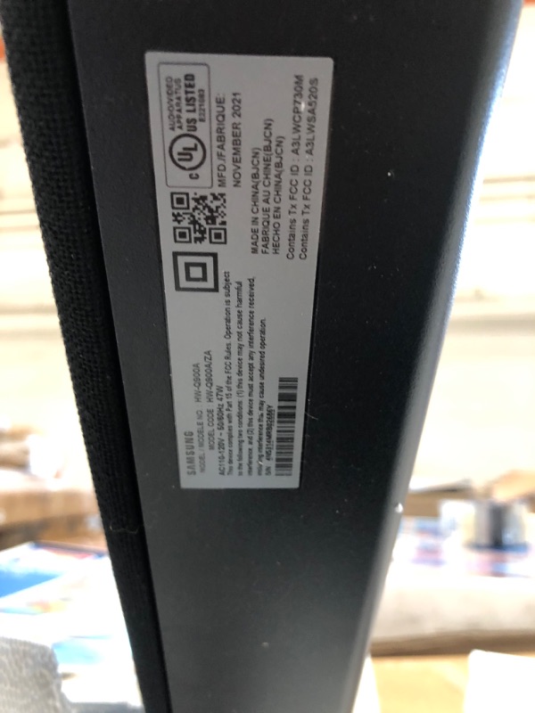 Photo 6 of Samsung - HW-Q900A 7.1.2ch Soundbar with Dolby Atmos - Black
