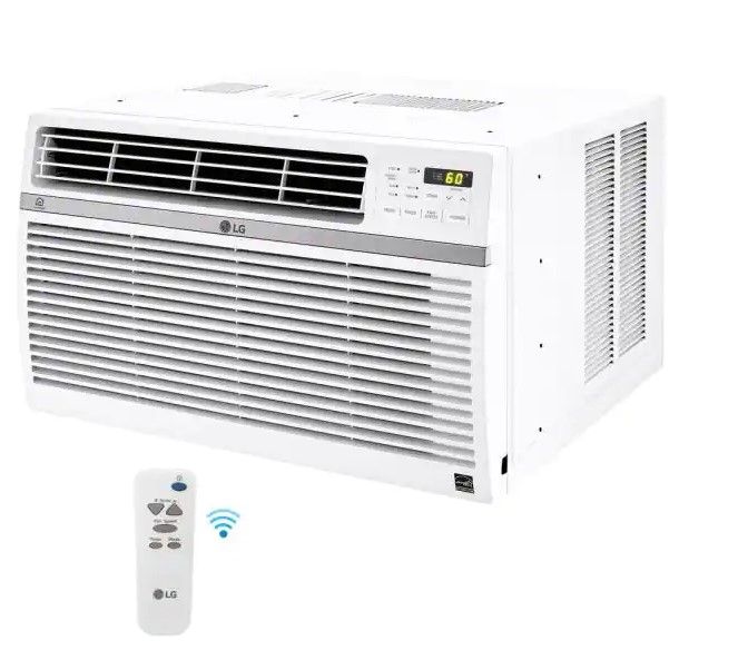 Photo 1 of LG Electronics 12,000 BTU 115-Volt Window Air Conditioner LW1217ERSM Cools 550 Sq. Ft. with ENERGY STAR and Remote, Wi-Fi Enabled