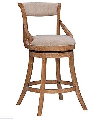 Photo 1 of *Damaged*
Powell Gemway Big And Tall Bar Stool, Whitewash Natural
