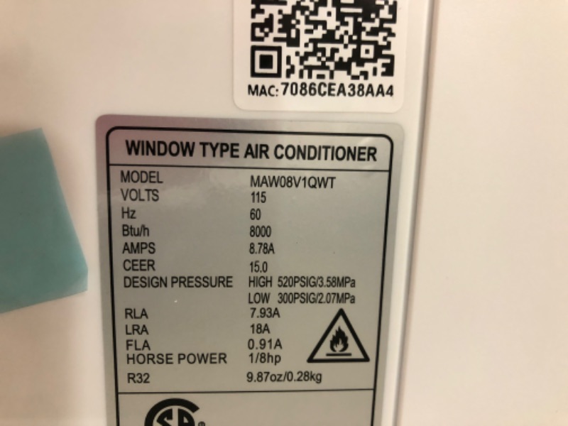 Photo 12 of Midea 8,000 BTU U-Shaped Inverter Window Air Conditioner WiFi, 9X Quieter, Over 35% Energy Savings ENERGY STAR MOST EFFICIENT