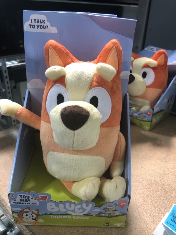 Photo 1 of Bluey Sound Effects Talking Bingo Stuffed Plush
