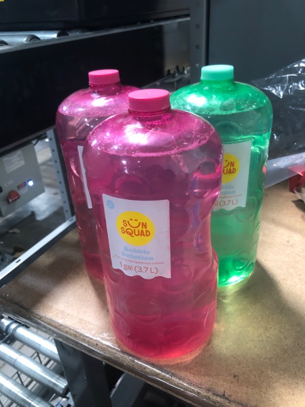 Photo 2 of 3 pack**Bubble Solution 128oz - Sun Squad
