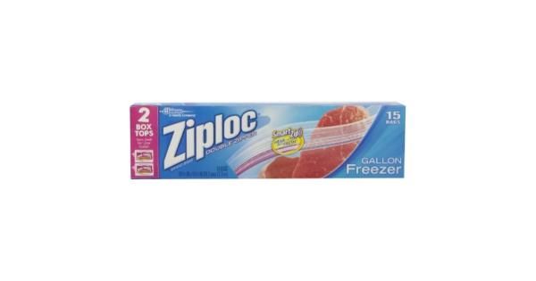 Photo 1 of 9 pack**Ziploc Freezer Gallon Bags with Grip 'n Seal Technology - 14ct
