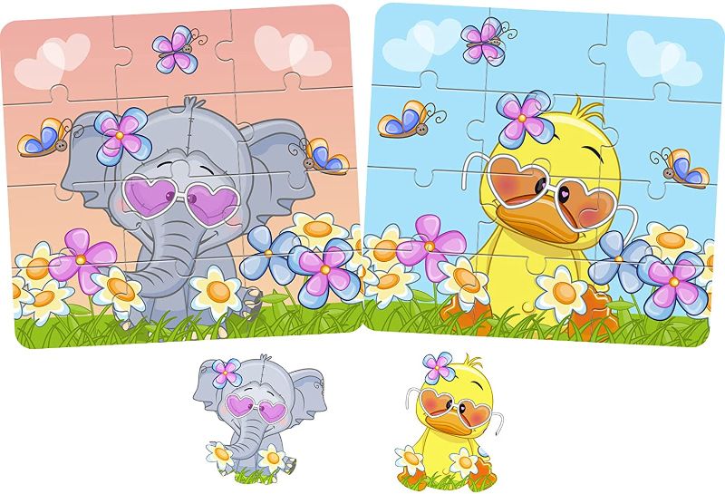 Photo 1 of 7 PACK Toddler Puzzle for 2-7years Old, MAIYOUWENG Animal Puzzles for Ages 2-7 Boys & Girls, Early Educational Toys Best Gift for Colors & Shapes Cognition Skill Learning (2 Pack)
