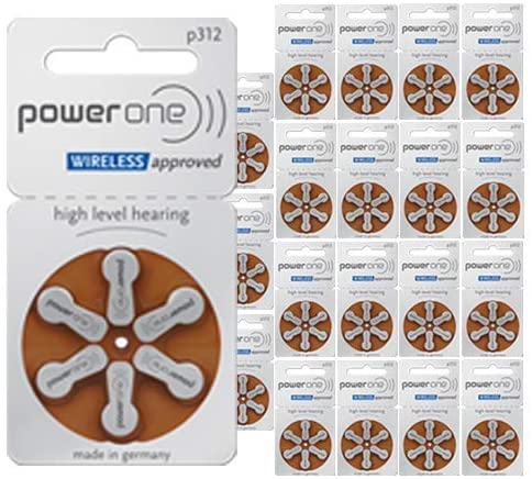 Photo 1 of 120 x Power One P312 Hearing Aid Batteries
