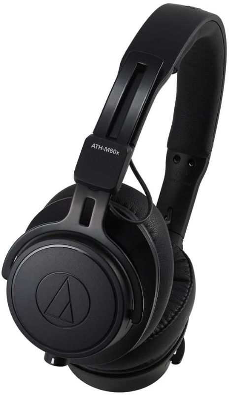 Photo 1 of Audio-Technica ATH-M60X On-Ear Closed-Back Dynamic Professional Studio Monitor Headphones Black
