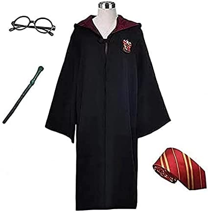 Photo 1 of Harry Potter Kids' Costume Set (Robe, Glasses, Tie, Magic Wand), Unisex,
SIZE ( ADULT - M )
COME WITH THE SCARF 