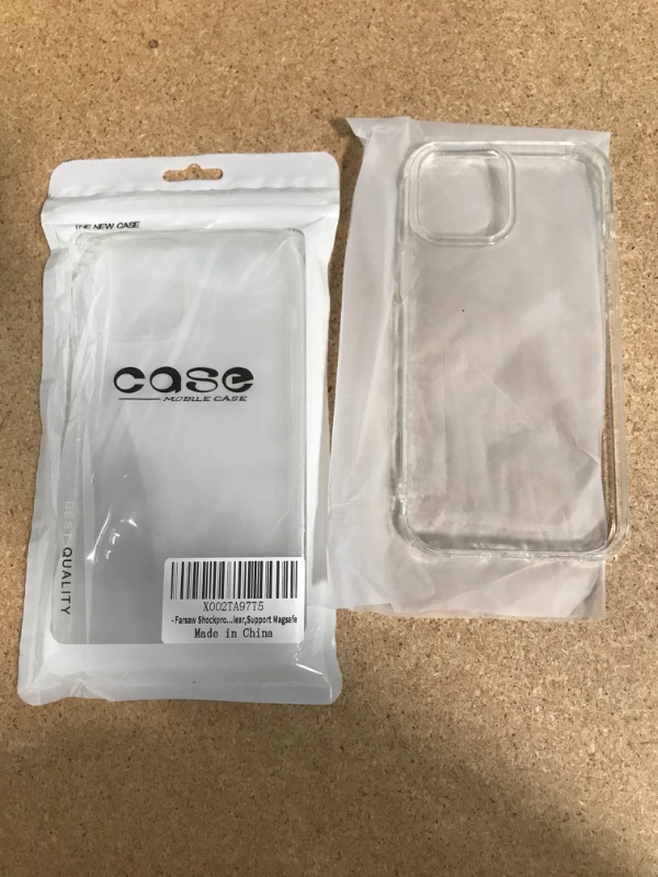 Photo 1 of ** SEST OF 2**
FARSAW SHOCK PROTECTION SUPPORT MAGSAFE JELLY CASE CLEAR IPHONE 12 PRO