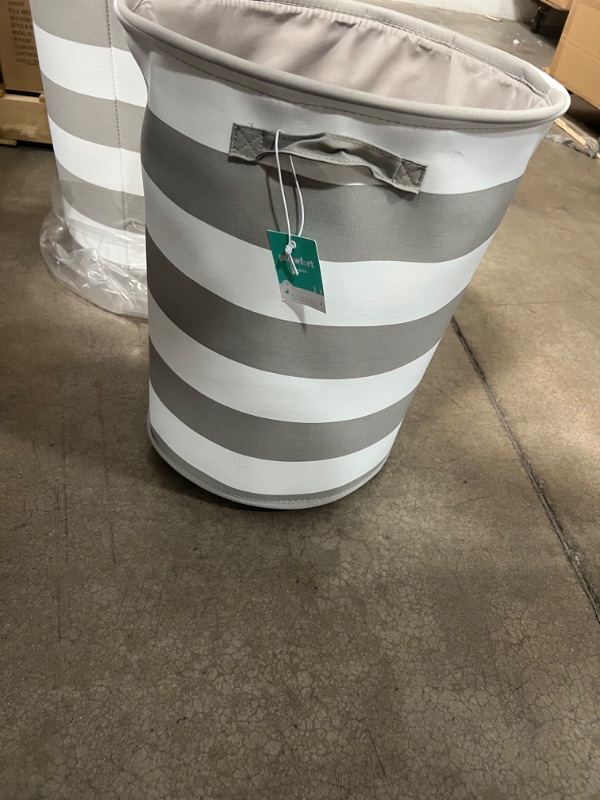 Photo 1 of 4PCKS OF Canvas Stripe Bin - Pillowfort™

