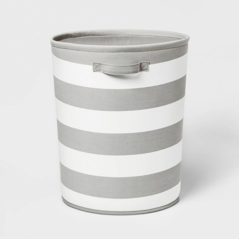 Photo 1 of 4PCKS OF Canvas Stripe Bin - Pillowfort™

