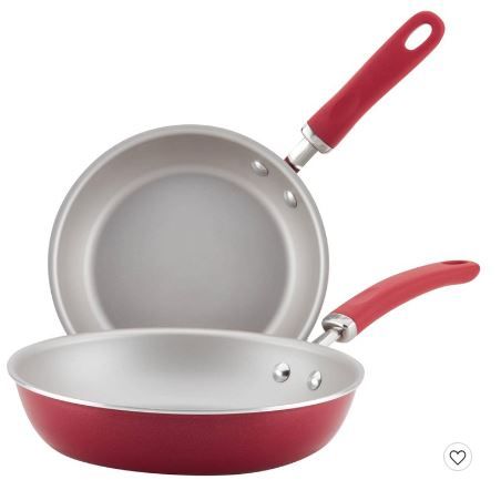 Photo 1 of 2PCKS OF Rachael Ray Create Delicious 2pc Aluminum Nonstick Skillets

