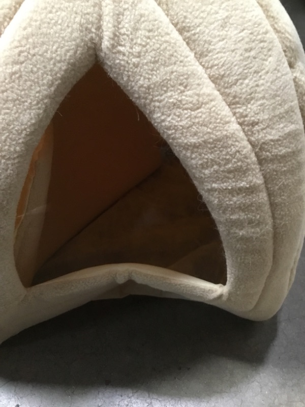 Photo 2 of 
Pyramid Cat Bed - Cat Houses for Indoor Cats with Removable Foam Cat Bed for Kittens or Small Dogs by PETMAKER