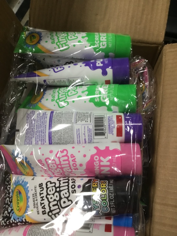 Photo 1 of Crayola Crayon Kids Scented 3 oz Finger Paint Soap Vibrant Assorted Colors - 45 pack 