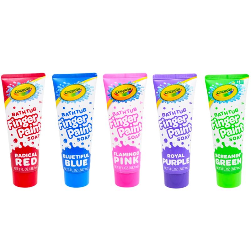 Photo 1 of Crayola Crayon Kids Scented 3 oz Finger Paint Soap Vibrant Assorted Colors - 45 pack 