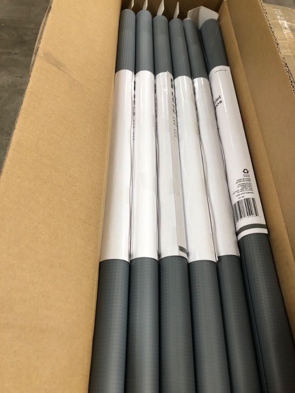 Photo 1 of 24 in. x 48 in. Graphite Under Sink Mat Shelf or Drawer Liner
