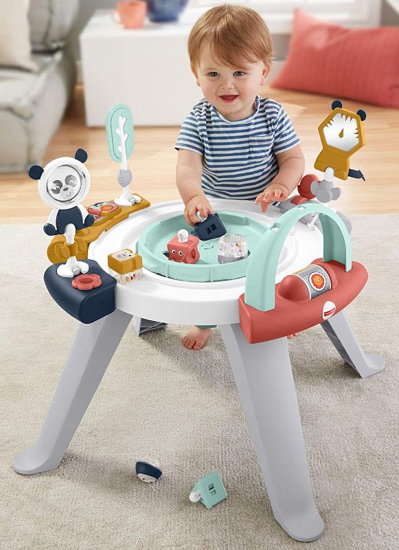 Photo 1 of Fisher-Price 3-in-1 Spin & Sort Activity Center Happy Dots, Infant to Toddler Toy [Amazon Exclusive]
