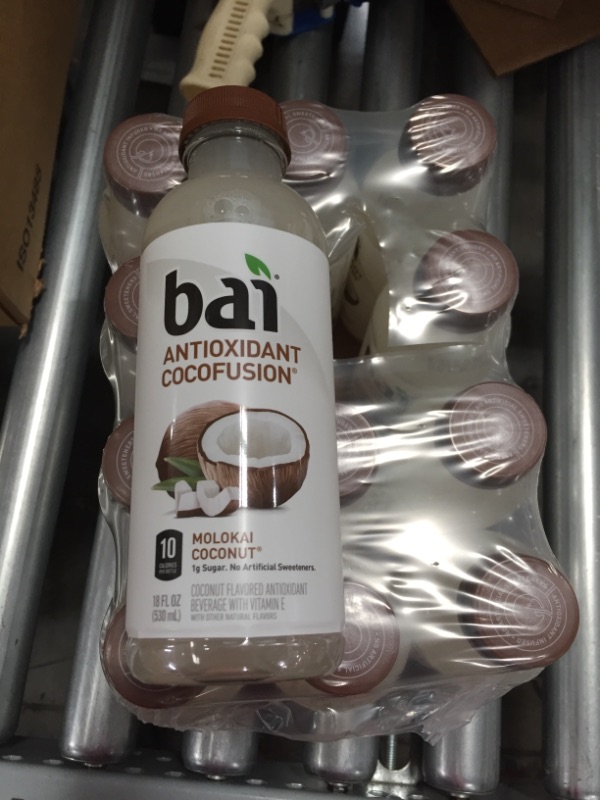 Photo 1 of **NON-REFUNDABLE**
BEST BY 1/20/23
Bai Coconut Flavored Water, Molokai Coconut, Antioxidant Infused Drinks, 18 Fluid Ounce Bottles, (Pack of 12)
