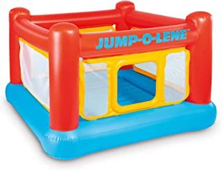 Photo 1 of Intex Inflatable Jump-O-Lene Playhouse Trampoline Bounce House for Kids Ages 3-6 Pool Red/Yellow, 68-1/2" L x 68-1/2" W x 44" H
** pump not included, no patches***