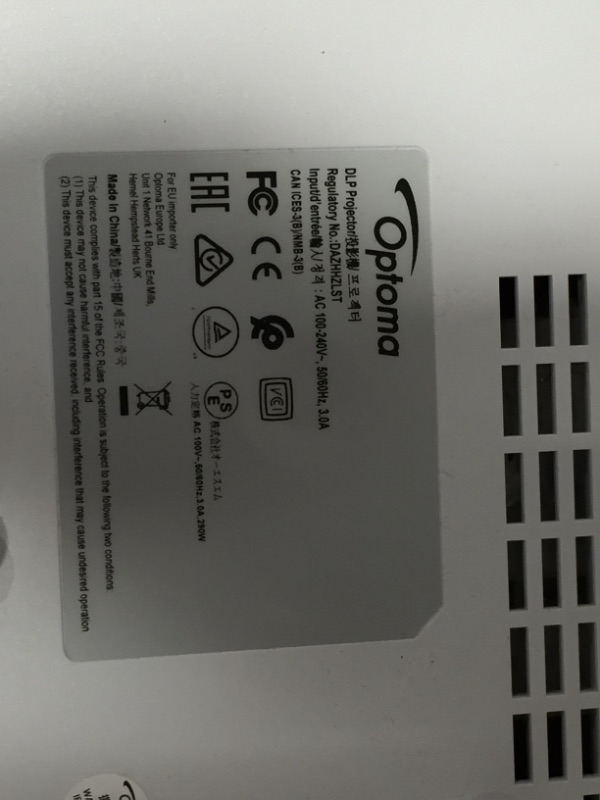 Photo 4 of ***LIKE NEW*** Optoma GT1090HDR Short Throw Laser Home Theater Projector | 4K HDR Input | Lamp-Free Reliable Operation 30,000 hours | Bright 4,200 lumens for Day and Night | Short Throw
