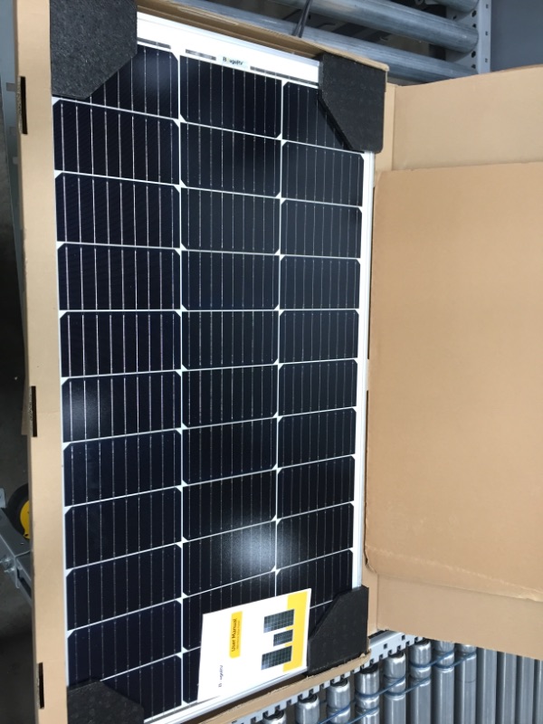 Photo 1 of BougeRV 9BB 100 Watts Mono Solar Panel,21.9% High Efficiency Half-Cut Cells Monocrystalline Technology Work with 12 Volts Charger for RV Camping Home Boat Marine Off-Grid.
