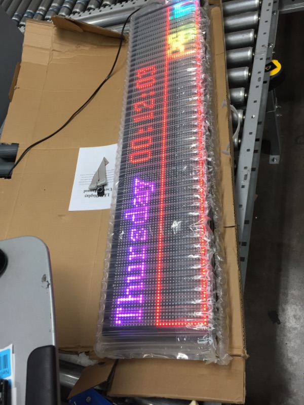 Photo 2 of CXGuangDian P6 Full-Color Indoor led Sign and WiFi programmable Scrolling Information led Display,40''x9'',CXGuangDian CX-P6
