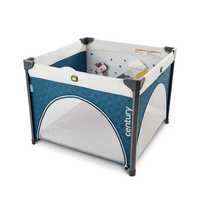 Photo 1 of Century Play On 2-in-1 Playard and Activity Center – Playpen Includes Soft Toys and Zippered Door, Splash
