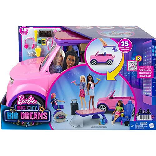 Photo 1 of Barbie: Big City Big Dreams Transforming Vehicle Playset Gift for 3 to 7 Year Olds
