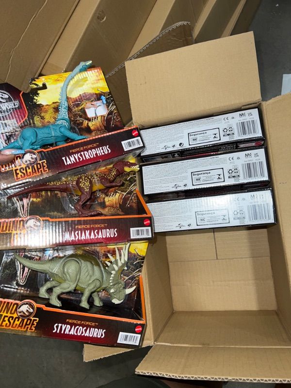 Photo 1 of 6 PACK ASSORTED - Jurassic World Fierce Force Dinosaur Action Figures 3 Year Olds & up
