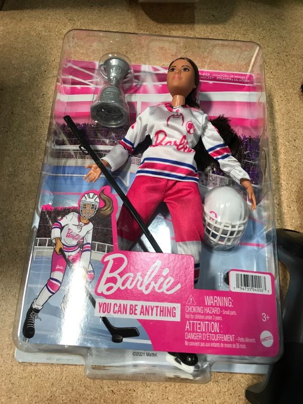 Photo 3 of case of 4 items 
Barbie Hockey Player Doll (x4)
